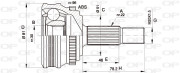 CVJ5185.10 Sada kloubů, hnací hřídel OPEN PARTS