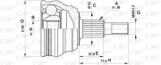 CVJ5189.10 Sada kloubů, hnací hřídel OPEN PARTS