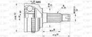 CVJ5296.10 Sada kloubů, hnací hřídel OPEN PARTS