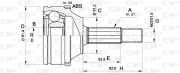 CVJ5306.10 Sada kloubů, hnací hřídel OPEN PARTS