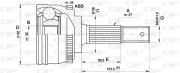 CVJ5339.10 Sada kloubů, hnací hřídel OPEN PARTS