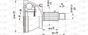 CVJ5390.10 OPEN PARTS sada kĺbov hnacieho hriadeľa CVJ5390.10 OPEN PARTS