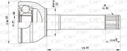 CVJ5429.10 Sada kloubů, hnací hřídel OPEN PARTS