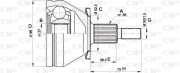 CVJ5435.10 Sada kloubů, hnací hřídel OPEN PARTS