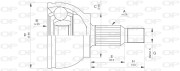 CVJ5628.10 Sada kloubů, hnací hřídel OPEN PARTS