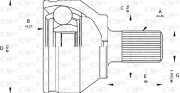 CVJ5669.10 Sada kloubů, hnací hřídel OPEN PARTS