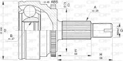 CVJ5738.10 Sada kloubů, hnací hřídel OPEN PARTS