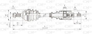 DRS6040.00 Hnací hřídel OPEN PARTS