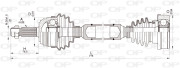 DRS6349.00 OPEN PARTS hnací hriadeľ DRS6349.00 OPEN PARTS