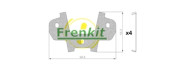 940192 FRENKIT fólia proti pískaniu, brzdové oblożenie(nosná platňa) 940192 FRENKIT