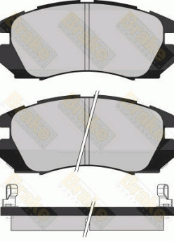 PA1011 Sada brzdových destiček, kotoučová brzda Brake ENGINEERING