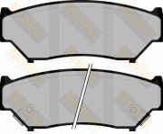 PA1080 Sada brzdových destiček, kotoučová brzda Brake ENGINEERING