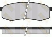 PA1081 Sada brzdových destiček, kotoučová brzda Brake ENGINEERING