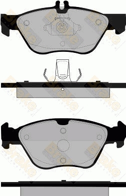 PA1106 Sada brzdových destiček, kotoučová brzda Brake ENGINEERING