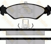 PA1127 Sada brzdových destiček, kotoučová brzda Brake ENGINEERING