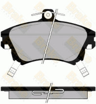 PA1279 Sada brzdových destiček, kotoučová brzda Brake ENGINEERING