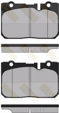 PA1362 Sada brzdových destiček, kotoučová brzda Brake ENGINEERING