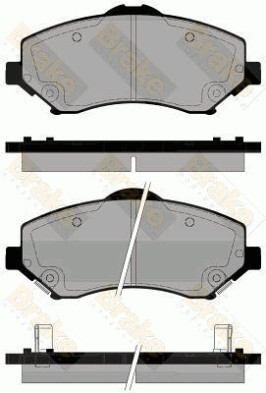 PA1837 Sada brzdových destiček, kotoučová brzda Brake ENGINEERING