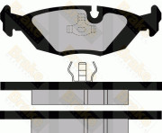 PA393 Sada brzdových destiček, kotoučová brzda Brake ENGINEERING