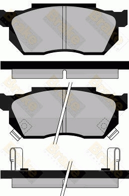 PA396 Sada brzdových destiček, kotoučová brzda Brake ENGINEERING