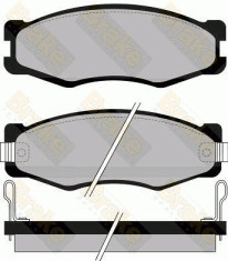 PA601 Sada brzdových destiček, kotoučová brzda Brake ENGINEERING