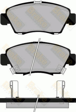 PA743 Sada brzdových destiček, kotoučová brzda Brake ENGINEERING