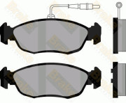 PA975 Sada brzdových destiček, kotoučová brzda Brake ENGINEERING
