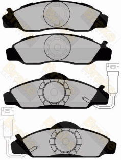 PA1158 Sada brzdových destiček, kotoučová brzda Brake ENGINEERING