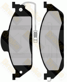 PA1240 Sada brzdových destiček, kotoučová brzda Brake ENGINEERING