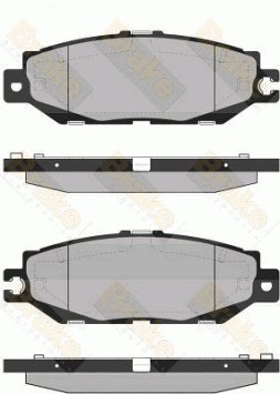 PA1360 Sada brzdových destiček, kotoučová brzda Brake ENGINEERING