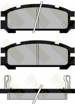 PA823 Brake ENGINEERING sada brzdových platničiek kotúčovej brzdy PA823 Brake ENGINEERING