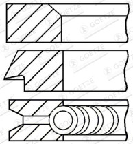 08-154400-00 Sada pístních kroužků GOETZE ENGINE