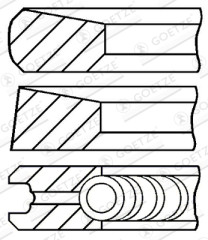 08-287100-00 Sada pístních kroužků GOETZE ENGINE