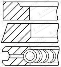 08-337400-00 Sada pístních kroužků GOETZE ENGINE