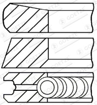 08-422000-00 Sada pístních kroužků GOETZE ENGINE