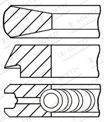 08-433600-00 Sada pístních kroužků LKZ-Ring® GOETZE ENGINE