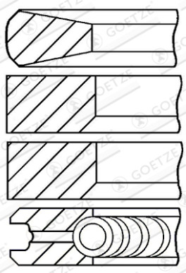 08-520900-00 Sada pístních kroužků GOETZE ENGINE
