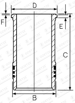 14-260090-00 Vložený válec GOETZE ENGINE