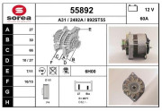 55892 EAI alternátor 55892 EAI