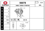 56078 Alternátor EAI