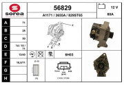 56829 Alternátor EAI