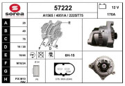 57222 EAI alternátor 57222 EAI