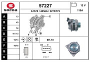 57227 EAI alternátor 57227 EAI