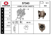57343 EAI alternátor 57343 EAI