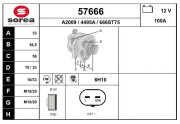 57666 EAI alternátor 57666 EAI