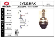 CV22328AK Sada kloubů, hnací hřídel EAI