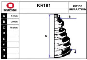 KR181 Sada měchů, hnací hřídel EAI