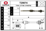 T29074 EAI hnací hriadeľ T29074 EAI