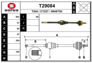 T29084 EAI hnací hriadeľ T29084 EAI
