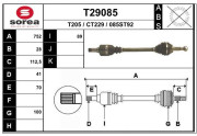 T29085 EAI hnací hriadeľ T29085 EAI